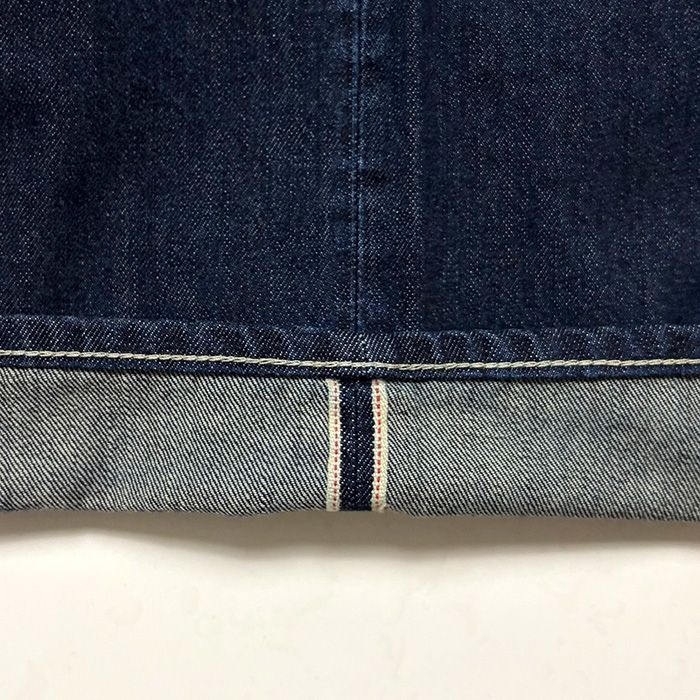 Unisex / Selvage Denim Two Tuck Pants -DARK FADE- / INDIGO DARK FADE