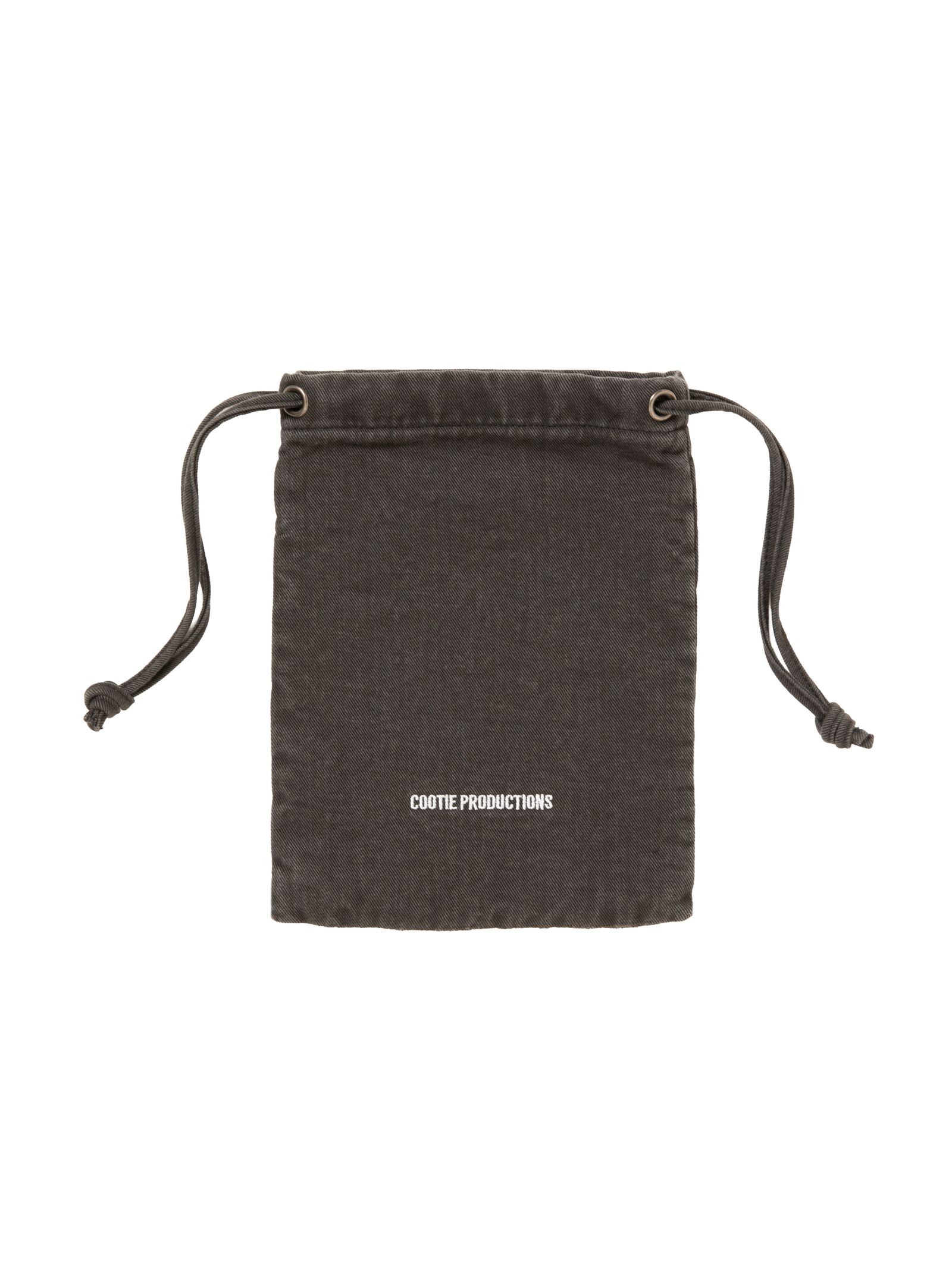 Color Denim Drawstring Bag / FADE BLACK /  デニムバッグ / CTE-25A549