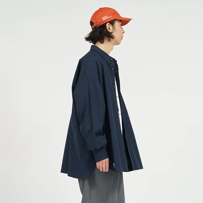 SOLOTEX® TYPEWRITER UTILITY L/S B.D SHIRT / NAVY