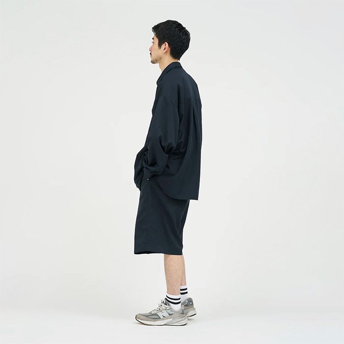 COOLFIBER UTILITY REGURLAR COLLAR SHIRT / NAVY