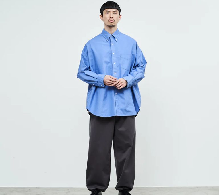 Graphpaper - Oxford Oversized B.D Shirt / SAX | Stripe Online Store