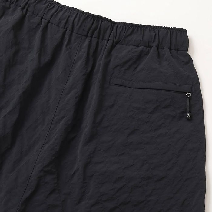 NEW WIDE TWO TUCK PANTS (STITCHED NYLON) | D.NAVY