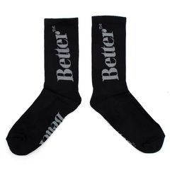 Better™ Gift Shop - 'Standard Logo' Sock / Black / ソックス