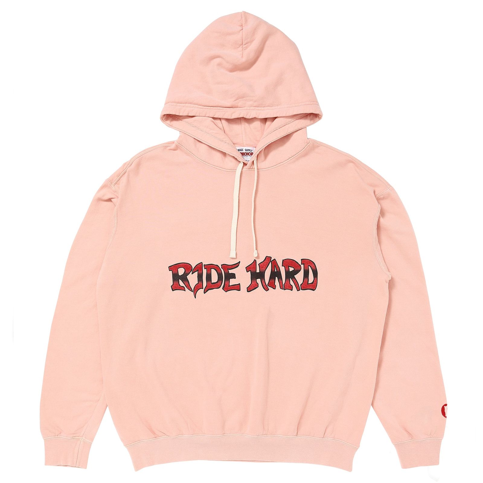 RIDE HARD HOODIE / DUSTY PINK / パーカー