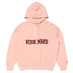 RIDE HARD HOODIE / DUSTY PINK / パーカー