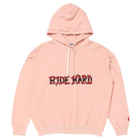 RIDE HARD HOODIE / DUSTY PINK / パーカー