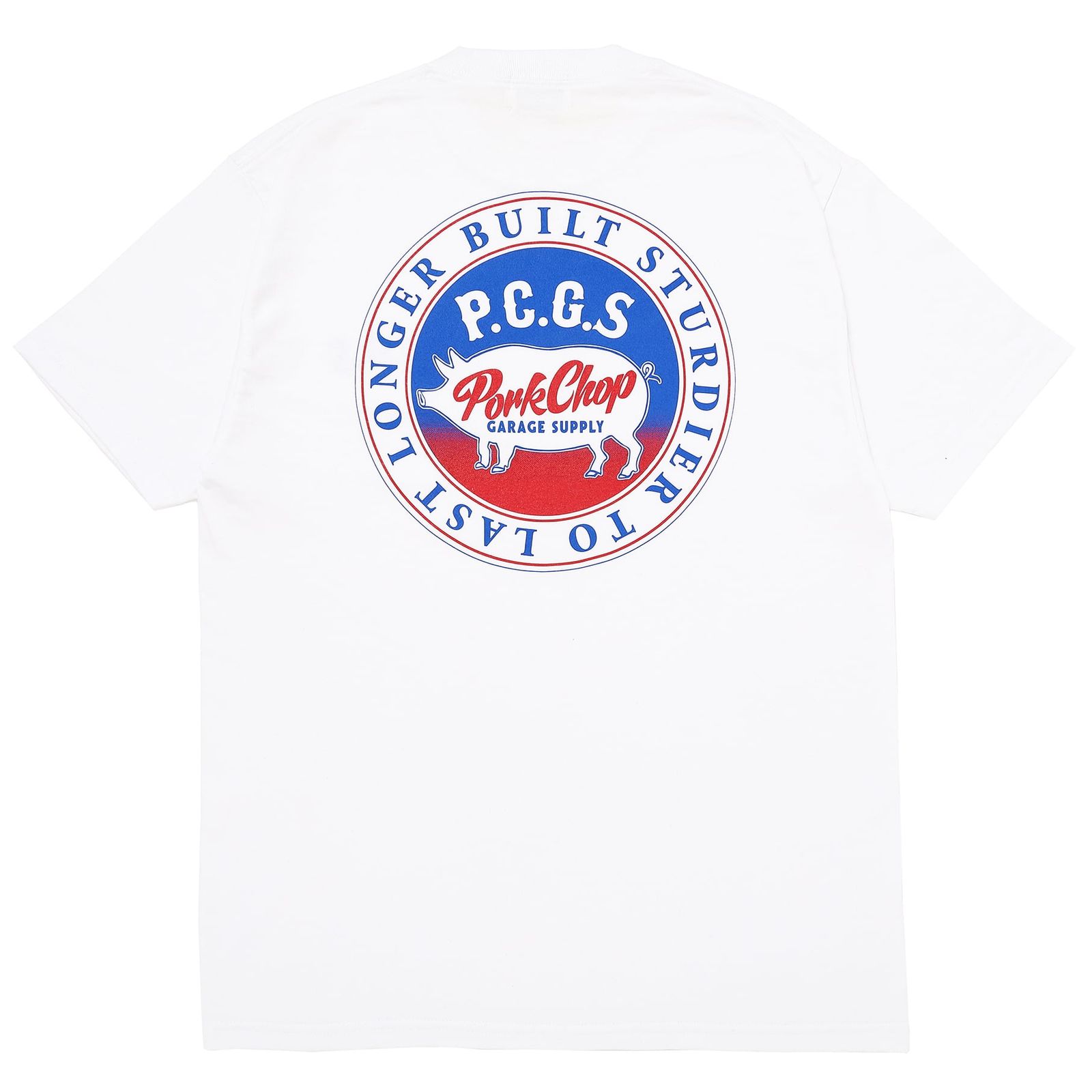 PORKCHOP/CIRCLE PORK TEE/ホワイト PORKCHOP - CIRCLE PORK TEE / WHITE / プリントティー | Stripe
