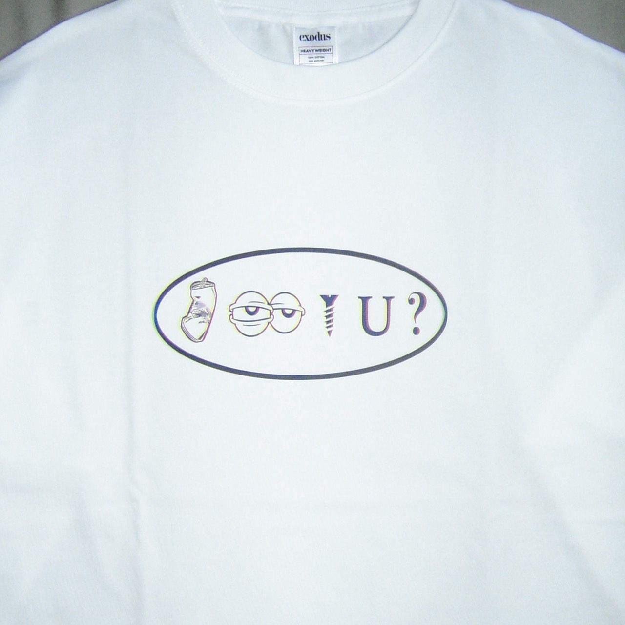 CAN I SCREW YOU ? L/S T SHIRT / WHITE / プリントシャツ