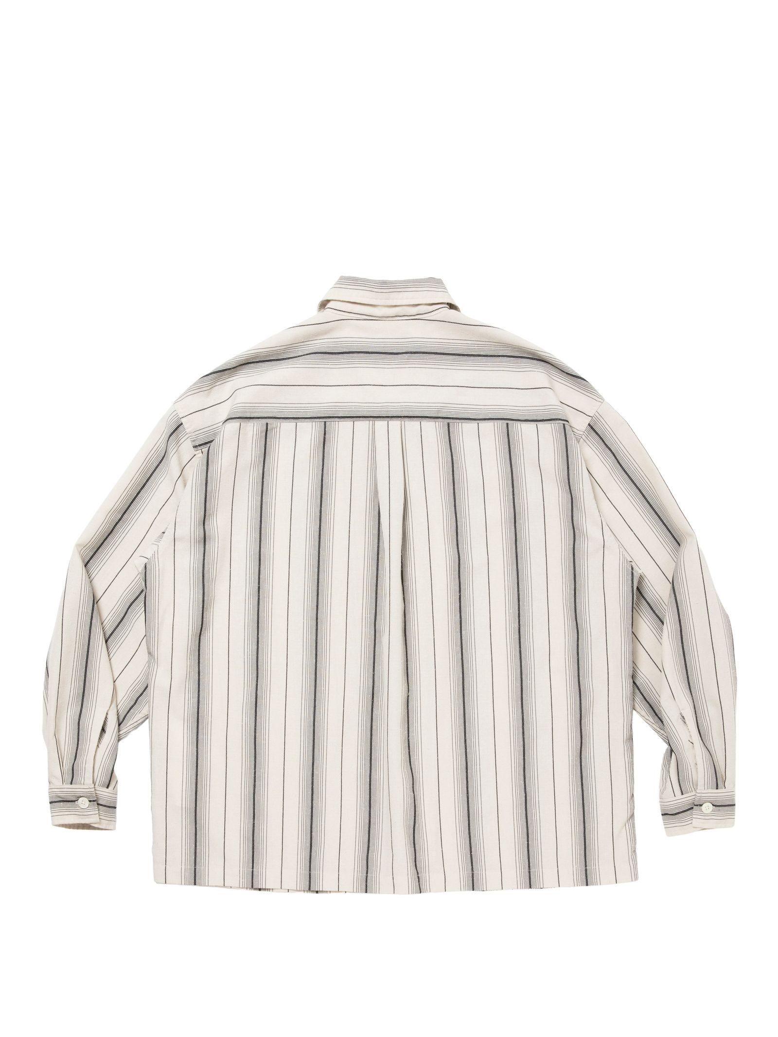 Dobby Chain Stripe L/S Cavana Shirt / IVORY / ストライプシャツ / CTE-26S413