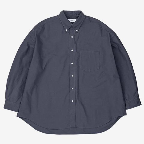 Oxford L/S Oversized B.D Shirt / Gray
