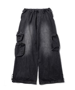 CPG MULTI POCKET DENIM PANTS / BLACK / FS2069