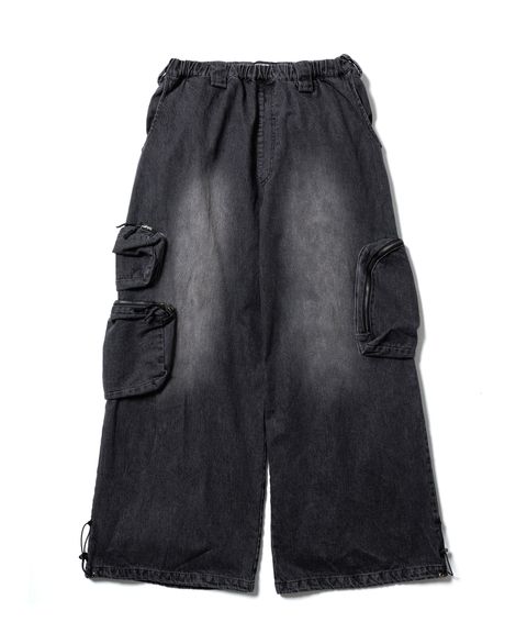 CPG MULTI POCKET DENIM PANTS / BLACK / FS2069