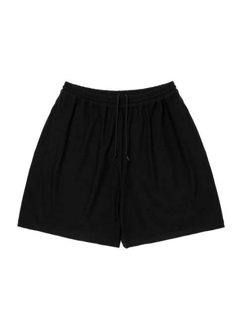 MADRAS DYED SHORTS / BLACK / チェックショーツ