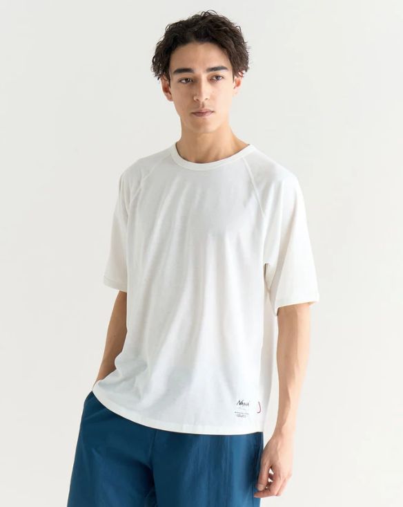 DRY MIX RAGLAN SLEEVE TEE / WHITE / 速乾Tシャツ