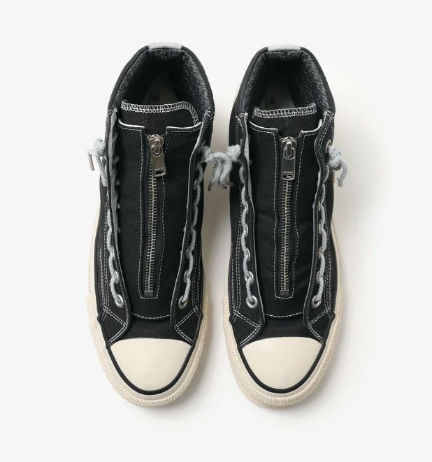 SPINGLE × nonnative DWELLER TRAINER 2 HI COTTON CANVAS OVERDYED WITH GORE-TEX / CHARCOAL
