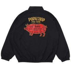 PORK BACK NYLON JKT / BLACK / ナイロンジャケット