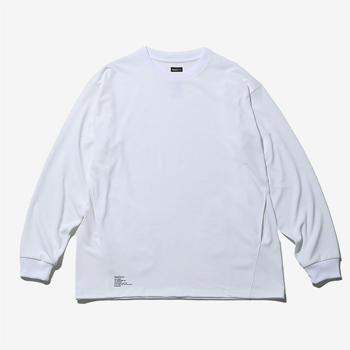 DRY JERSEY L/S CREW NECK TEE / WHITE