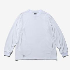 DRY JERSEY L/S CREW NECK TEE / WHITE