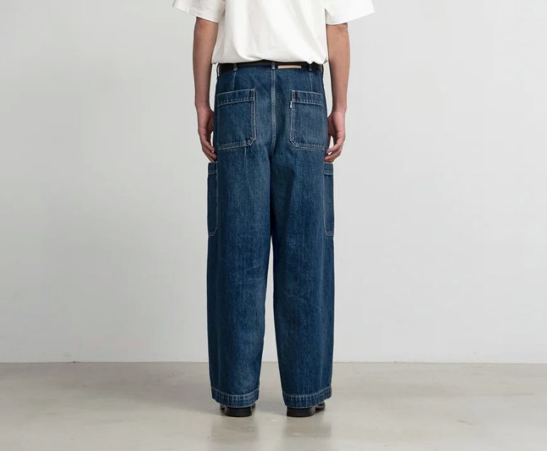 Selvage Denim Cargo Pants / DARK FADE - 1