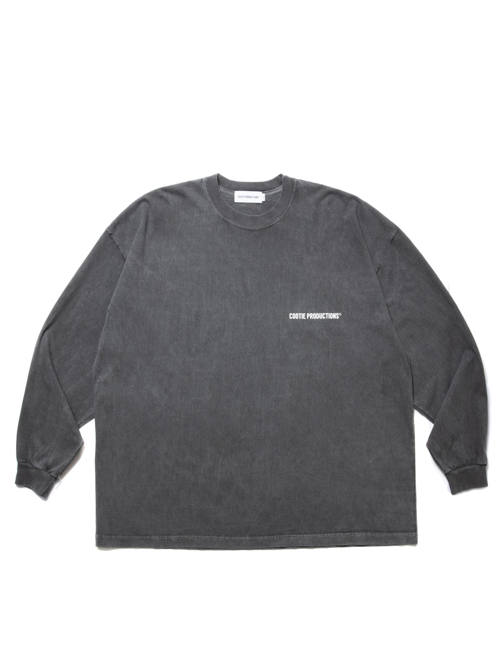 COOTIE PRODUCTIONS - Pigment Dyed L/S Tee / Black 