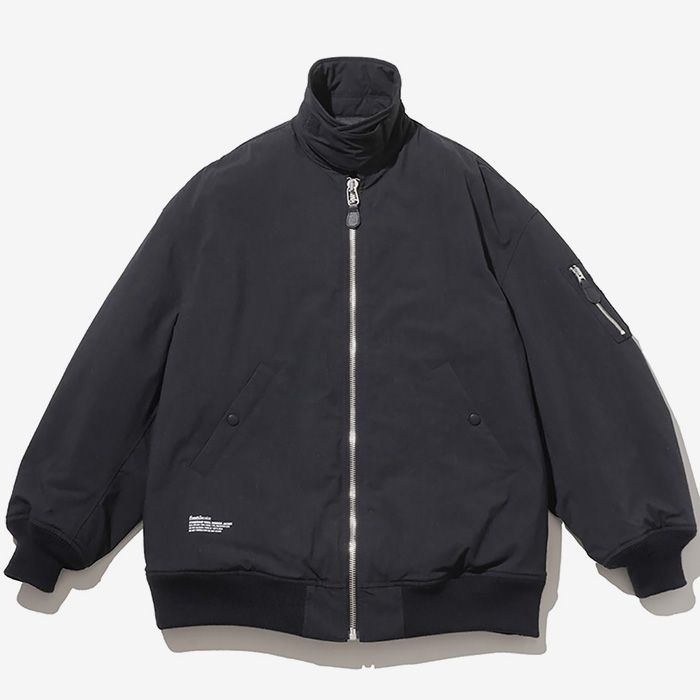 TACTICAL WOOL BOMBER JACKET / BLACK