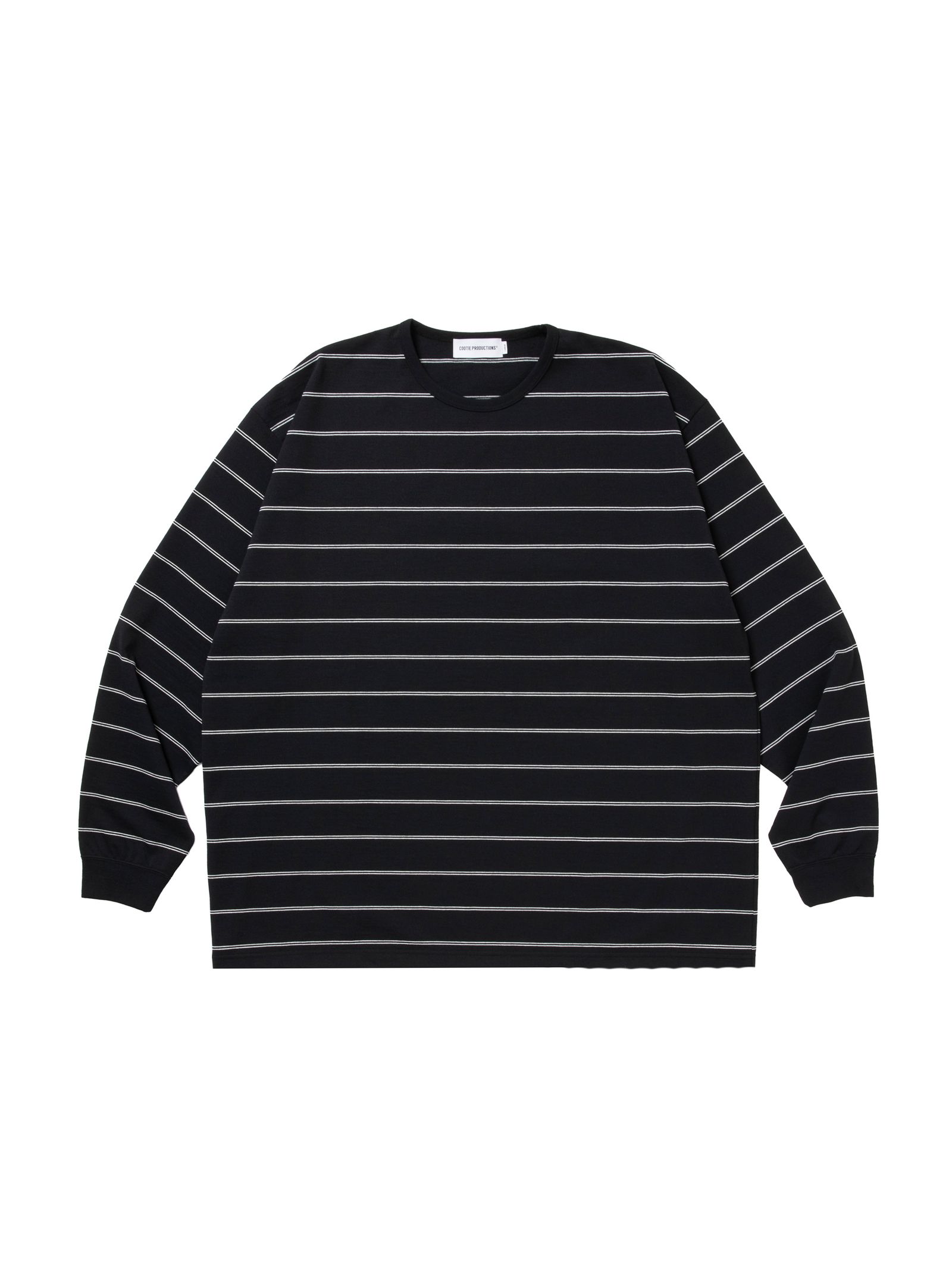 Dry Tech Jersey Border L/S Tee / BLACK /  ドライテック ティーシャツ
