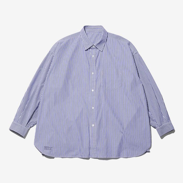 CORPORATE UNIFORM L/S SHIRT / BLUE STRIPE