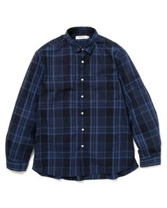 STRANGER L/S SHIRT COTTON MADRAS CHECK / DARK NAVY