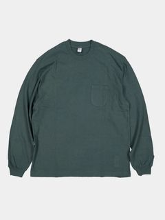 Pocket L/S Tee / Dull Green