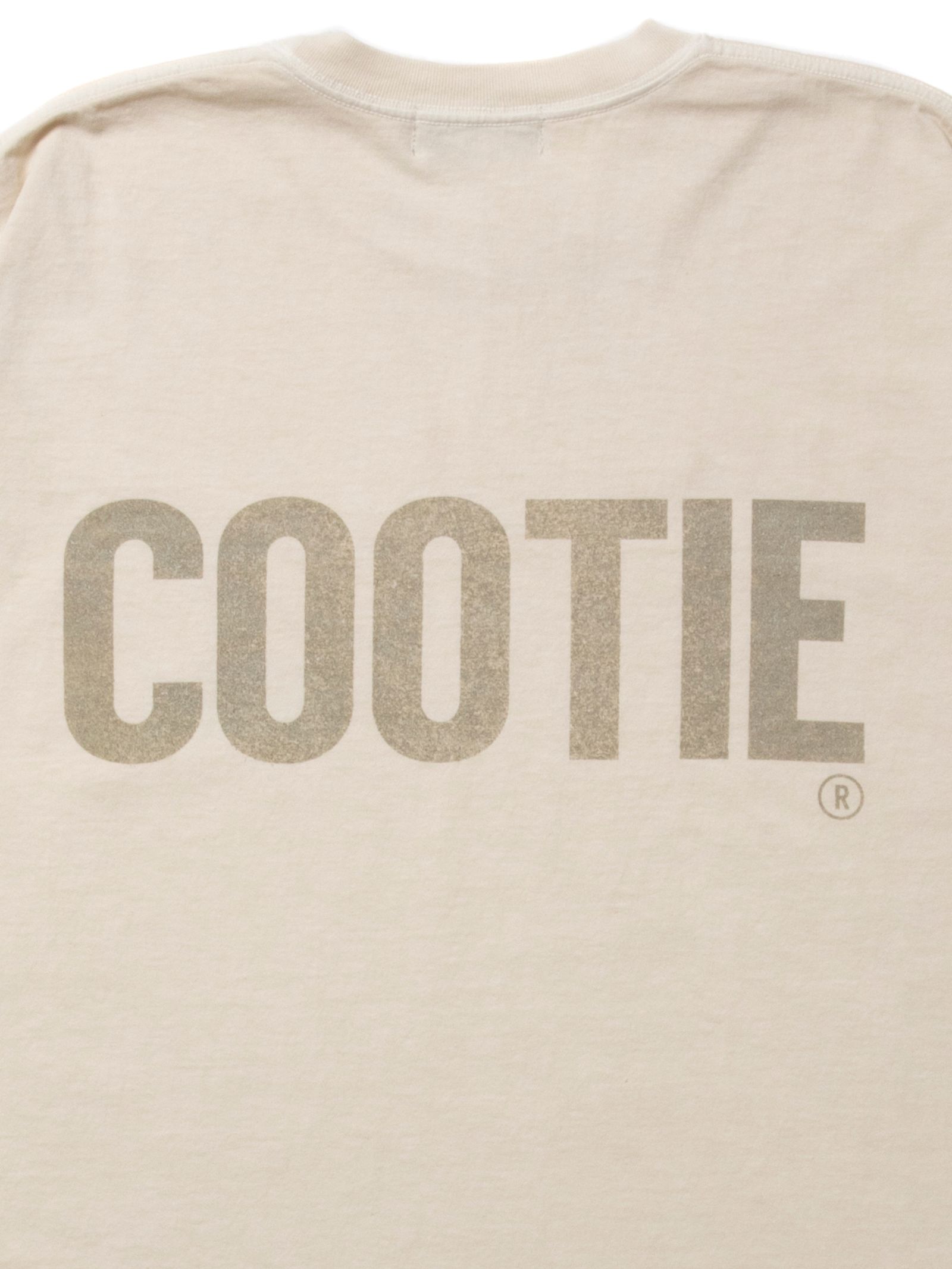 COOTIE PRODUCTIONS/Pigment Dyed L/S Hooded Tee（Black