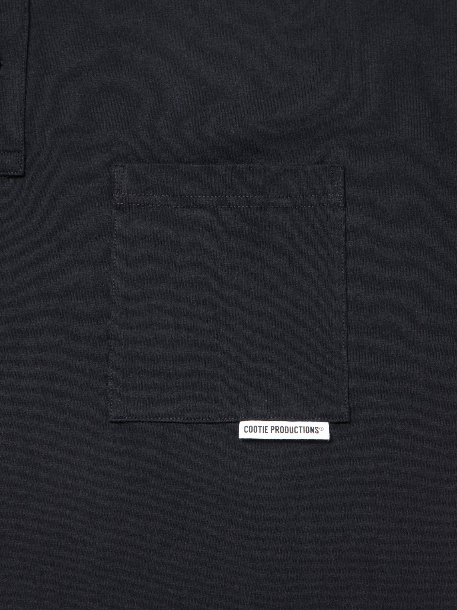 Open End Yarn Error Fit S/S Polo / BLACK /  ポロシャツ