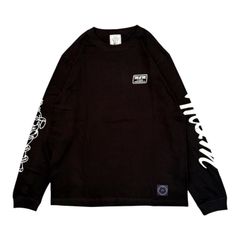 PRINT L/S TEE / BLACK / プリントロングスリーブティー