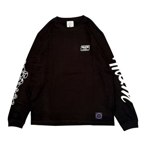 PRINT L/S TEE / BLACK / プリントロングスリーブティー