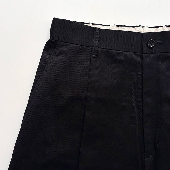 Westpoint Chino Wide Tapered Trousers / Black
