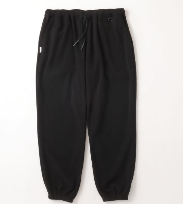 Stripes For Creative - WIDE FLEECE PANTS / Black | Stripe Online Store