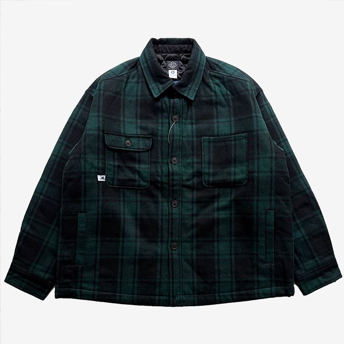 CRA90 PLAID JACKET Post O'Alls / GREEN