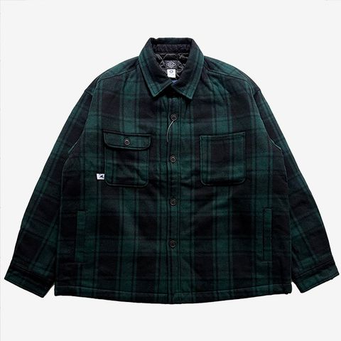 CRA90 PLAID JACKET Post O'Alls / GREEN