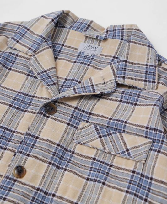 PLAID SLEEPING JACKET / Beige