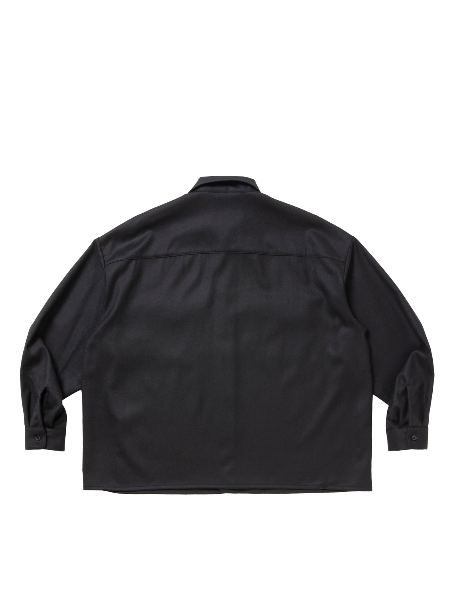 Wool Flano L/S Work Shirt / BLACK /  ワーク シャツ