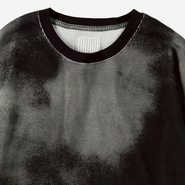 THERMAL OG TIEDYE LS TEE | BLACK TIEDYE