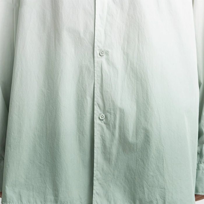 Broad L/S Oversized Regular Collar Shirt / PALE GREEN
