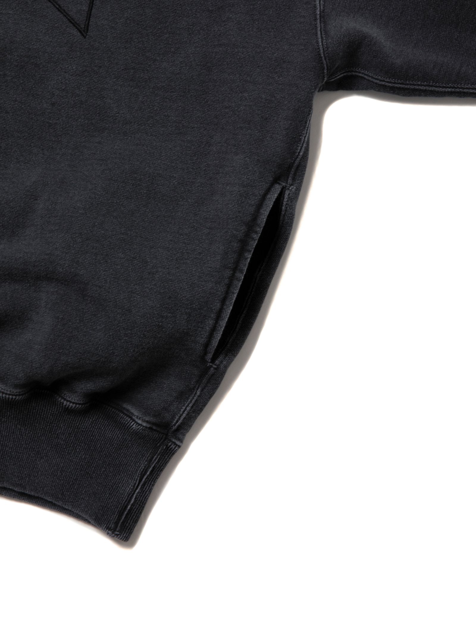 Pigment Dyed Open End Yarn Sweat Crew / BLACK /  ピグメントスウェット / CTE-25A311