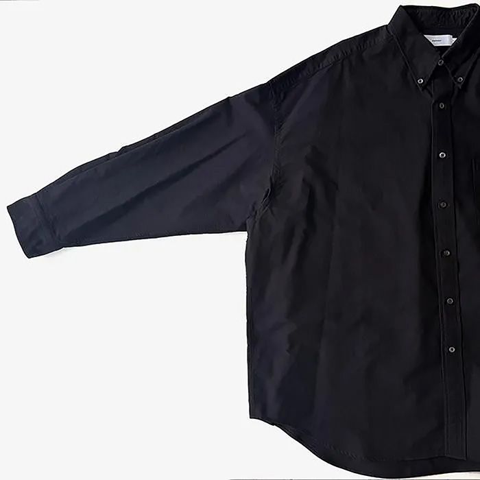 Oxford L/S Oversized B.D Shirt / Black