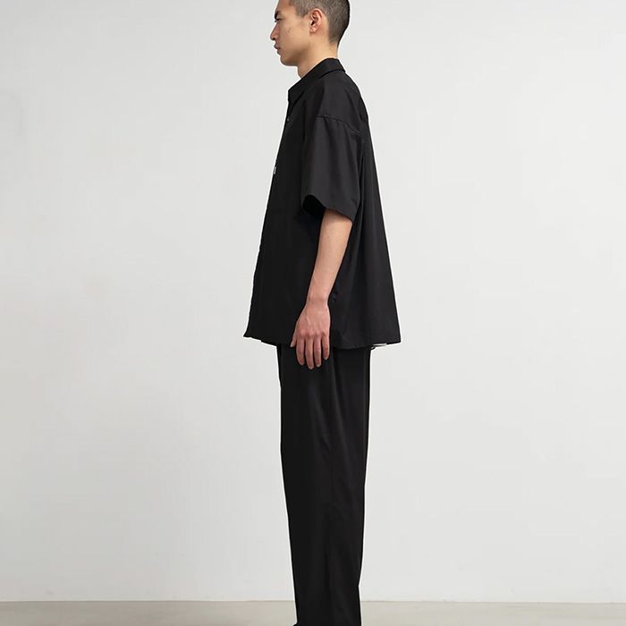 Solotex Twill S/S Oversized Box Shirt / NAVY