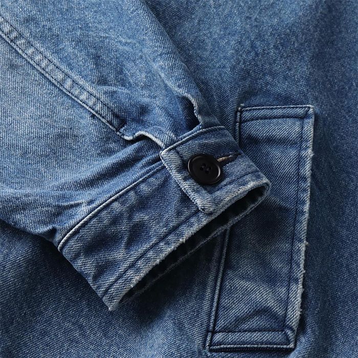 WASHED DENIM JACKET | WASHED BLUE