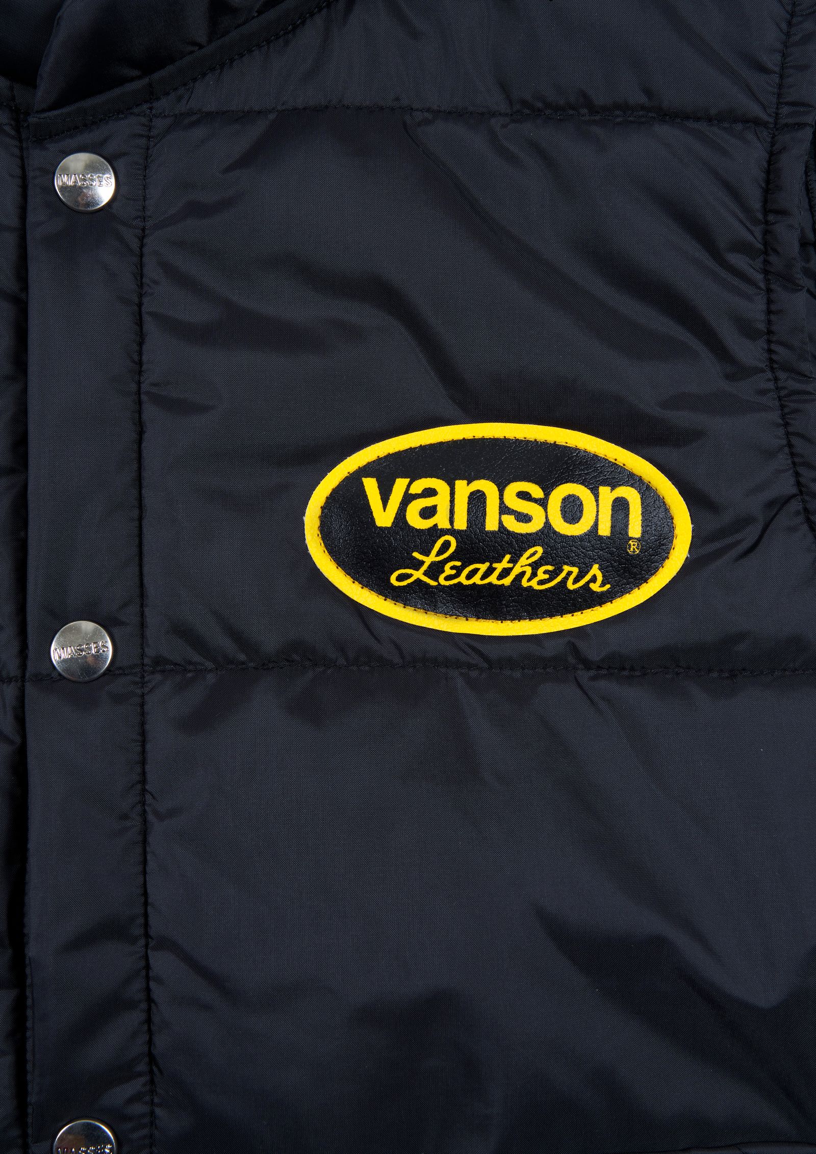 VANSON × MASSES NYLON VEST / BLACK / VANSONコラボレーション