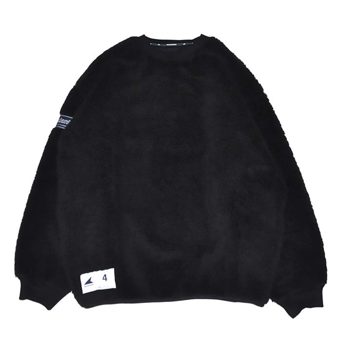 DESCENDANT - HORIZON FLEECE CREW NECK / BLACK | Stripe Online Store