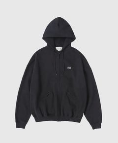 OG LOGO FULL ZIP HOODIE / BLACK