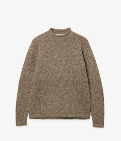 HIKER PULLOVER ROLL NECK SWEATER WOOL YARN / COYOTE