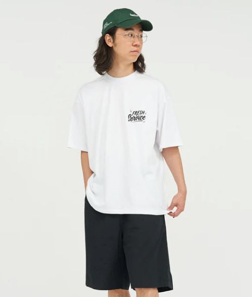 CORPORATE PRINTED S/S TEE ”ALL DAY ALL NIGHT ” / BLACK
